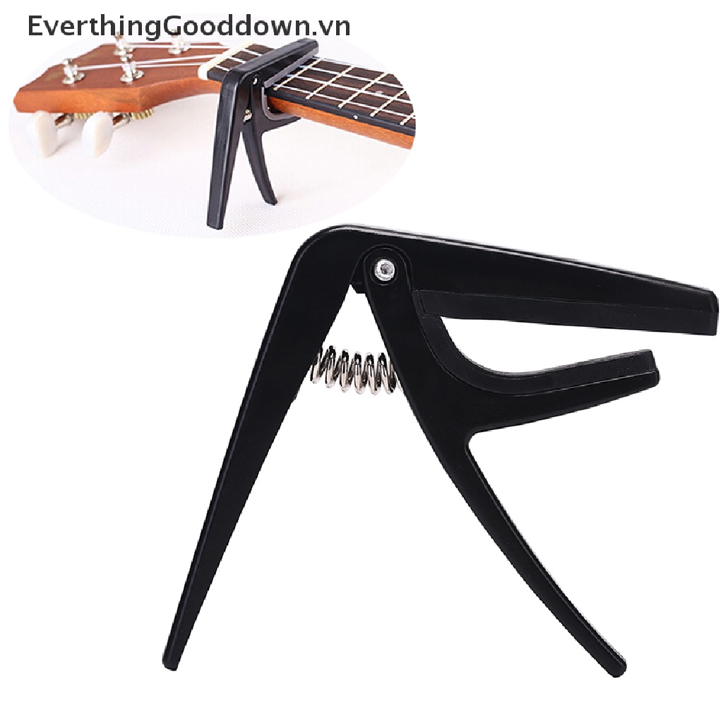 Everthinggood Phụ Kiện Capo Tay Cầm Đơn Bằng Nhựa Và Thép Thay Đổi Nhanh Chóng Chuyên Nghiệp Cho Đàn Ukulel