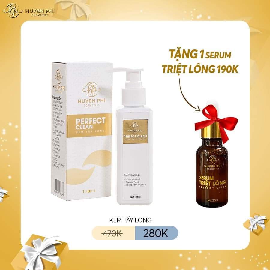 Kem Tẩy Lông Huyền Phi Chính Hãng tặng Serum Triệt Lông Vĩnh Viễn tại nhà An Toàn Hiệu Quả