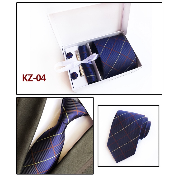 Bộ Kẹp Cà Vạt / Cà Vạt / Khăn Choàng Màu Đỏ 24h Sang Trọng Thích Hợp Làm Quà Tặng Cho Chú Rể