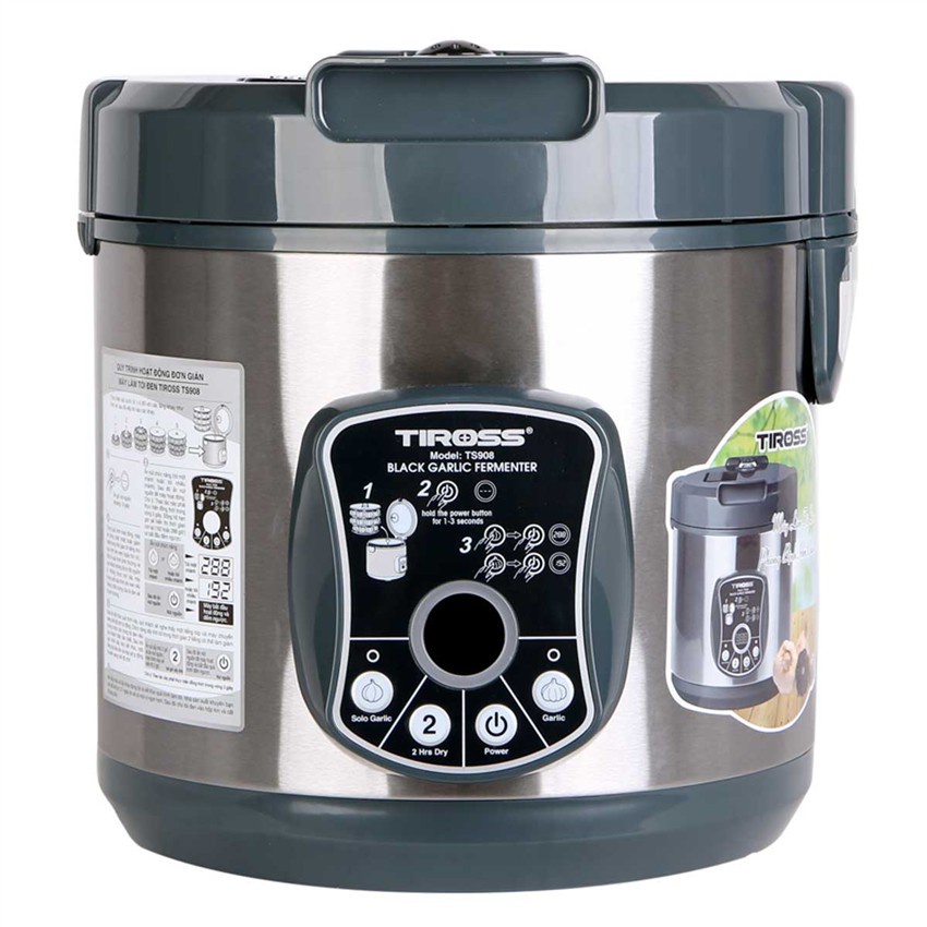 Máy làm tỏi đen Tiross TS908-xám,Đỏ