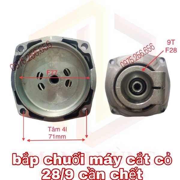 bắp chuối máy cắt cỏ 28/9 cần chết