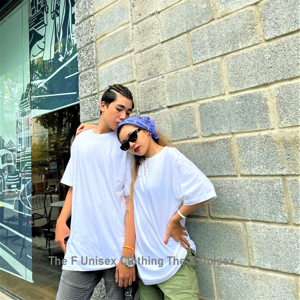 Áo Thun Trơn Unisex Nam Nữ Vải Dày 100% Cotton 4 Chiều Basic Tee Oversize Form Rộng Phông Trơn Phom Rộng Tay Lỡ Chất Hot