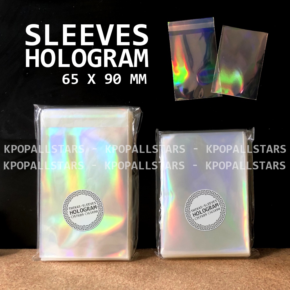 Xấp 10-50 bọc bài Sleeves Card hologram 5 hiệu ứng bảo vệ card – phù hợp với nhiều loại thẻ bài Yugioh, anime chính hãng