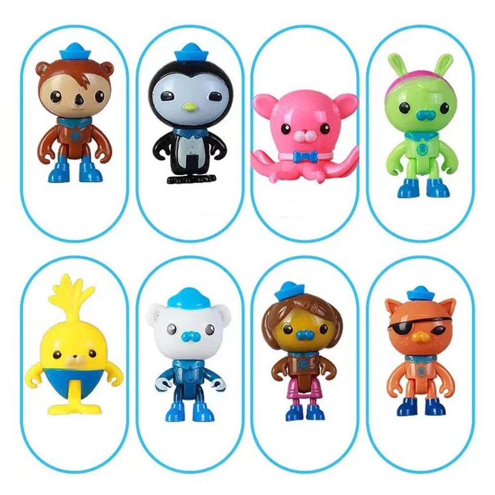 Set 8 Mô Hình Đồ Chơi Nhân Vật Hoạt Hình Shellington Barnacles