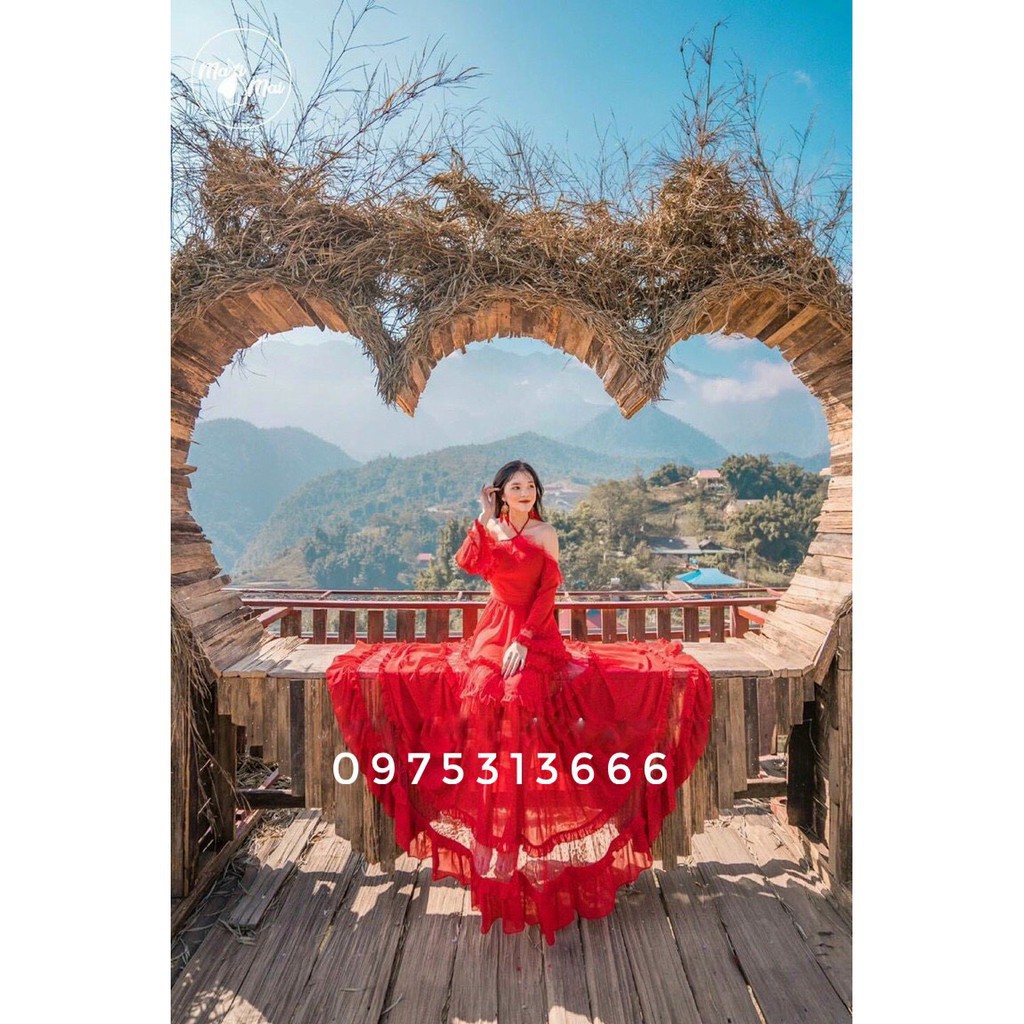 Đầm Maxi Đi Biển, Váy Maxi Đi Biển V115, Chất Voan, Mềm Mát, Màu Đỏ, Siêu Phẩm Của Tín Đồ Sống Ảo, Nhìn Là Mê. | BigBuy360 - bigbuy360.vn