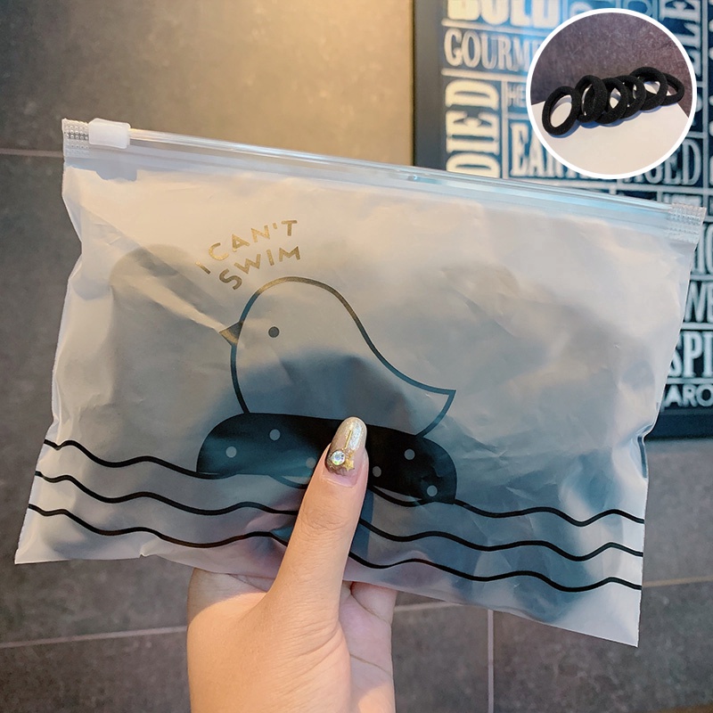 ✨✨50 CÁI đàn hồi Dây nịt tóc nhiều màu sắc Kids Ponytail Chủ Cao su