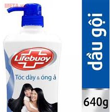 Dầu gội Lifebuoy tóc dày & óng ả 640g (LOẠI CÓ VÒI)