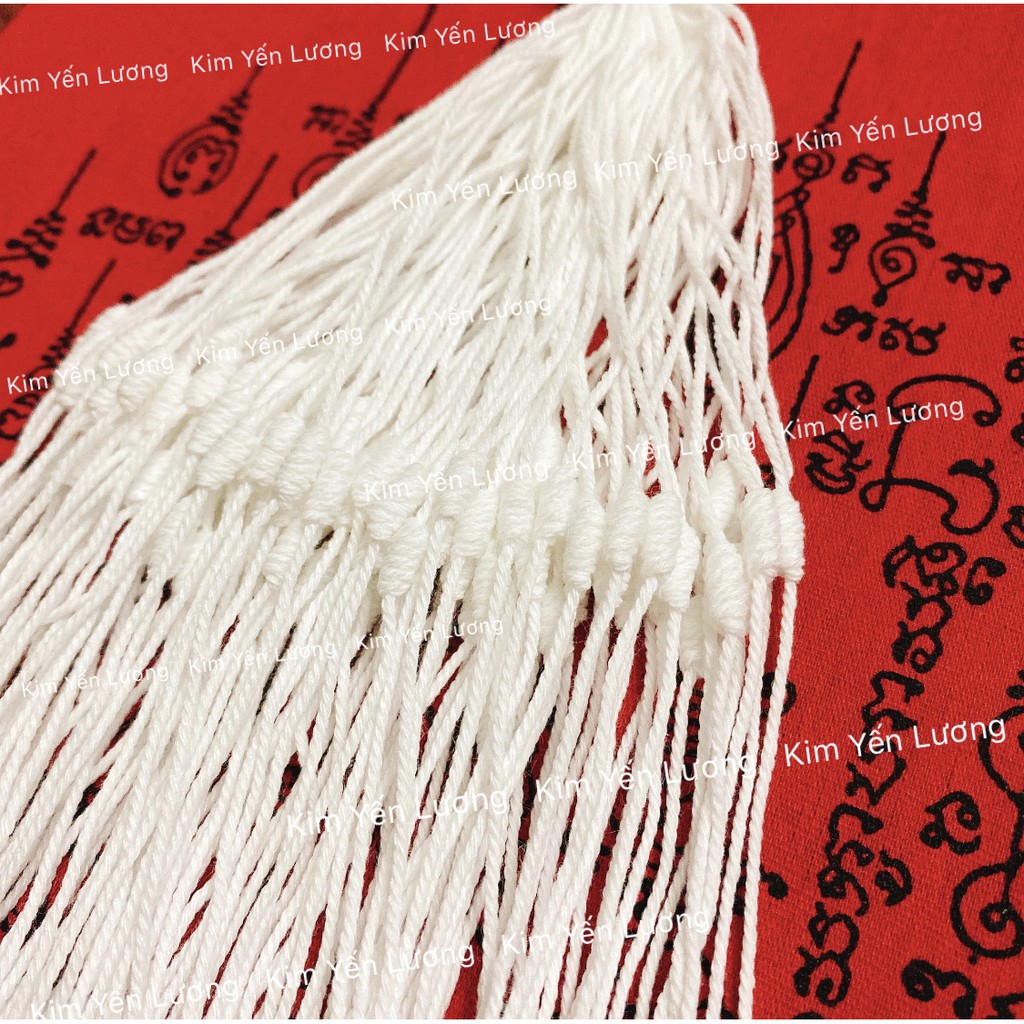 🎀 Vòng Chỉ Trắng May Mắn Thái Lan 🎀