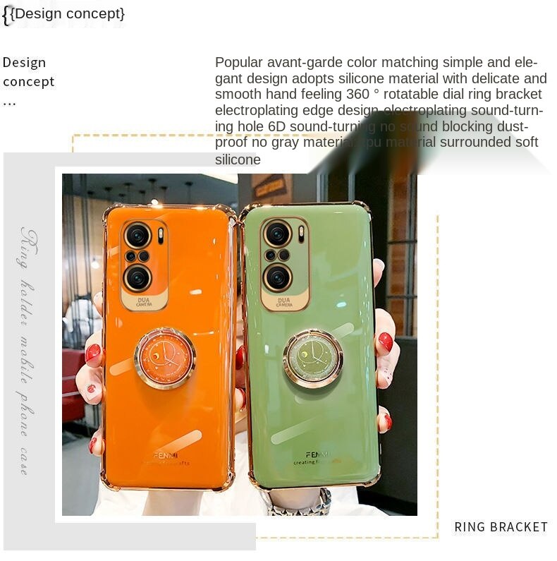 Ốp Lưng Kiểu Dáng Đồng Hồ Thời Trang Dành Cho Xiaomi Poco F3 / Mi 11i / Redmi K40 / K40Pro / K40Pro +