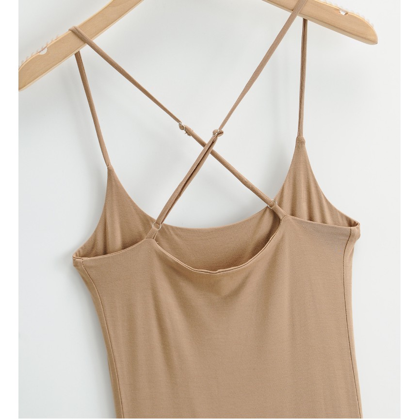 Đầm Ôm Hai Dây Xẻ Tà Phong Cách Âu Mỹ Quyến Rũ Cho Nữ