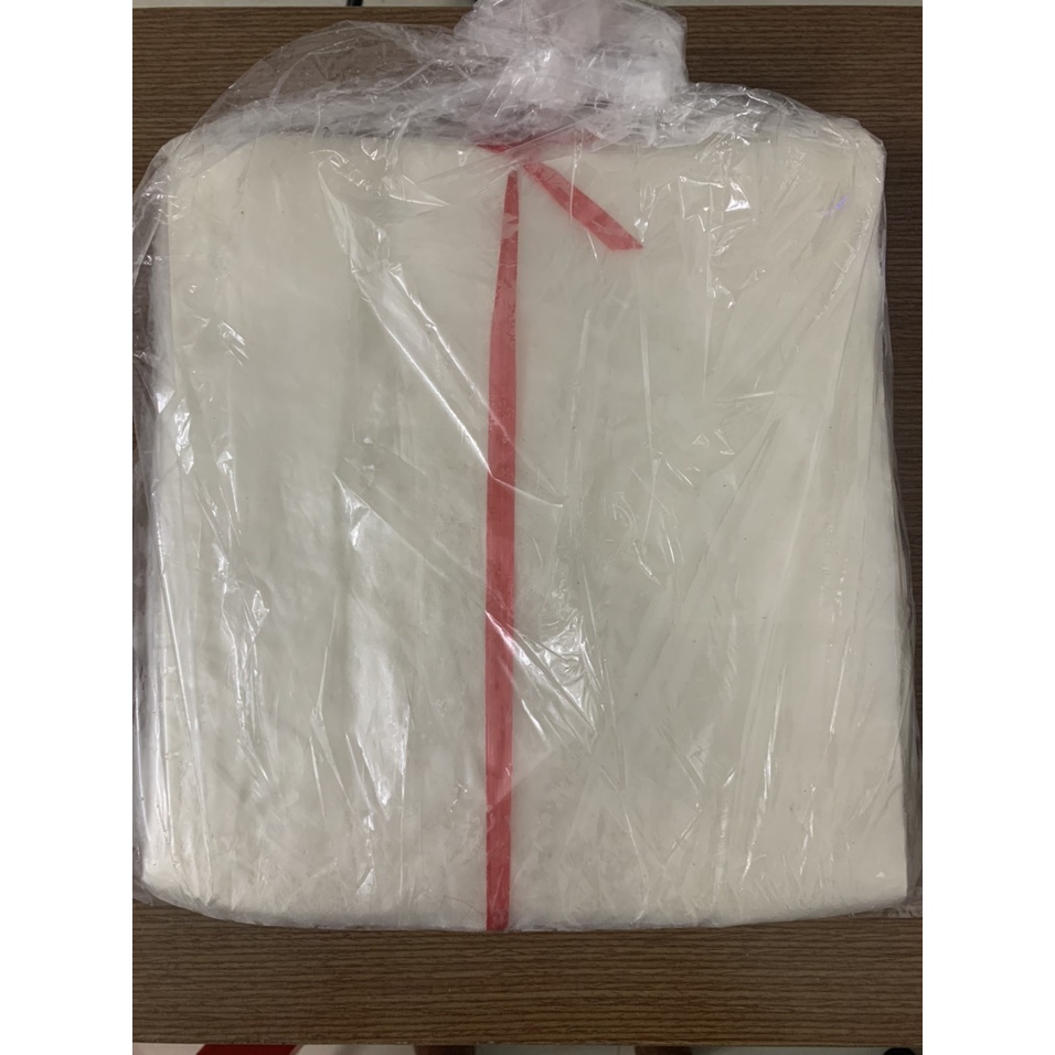 Bánh tráng phơi sương cuốn thịt, Không nhúng nước, Vuông lớn.