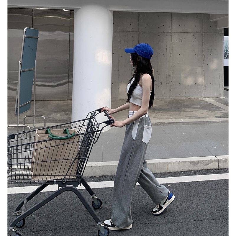 FREESHIP QUẦN JOGGER GÂN TĂM VIỀN EO TRẮNG BASIC