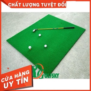 Thảm Tập Golf Swing 100cm x 125cm - Tặng Bóng và Tee cao su - Ảnh Thật 100%