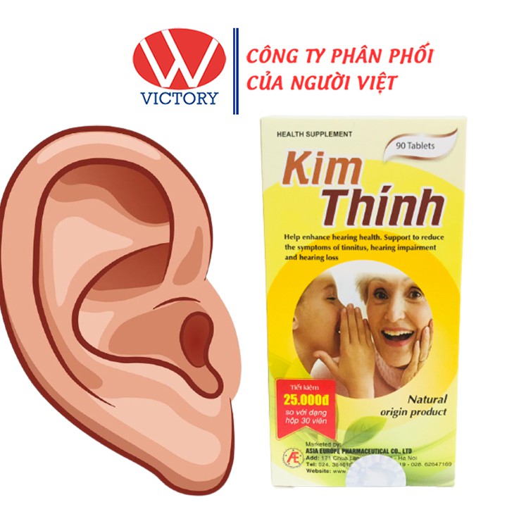 Kim thính suy giảm thính lực (hộp 90 Viên) - Victory