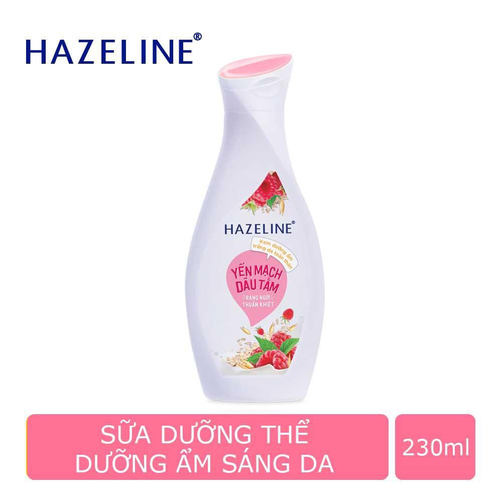 SỮA DƯỠNG THỂ HAZALINE 230G GIÚP TRẮNG DA ,GIỮ ẨM [ CHUẨN HÀNG 100%]