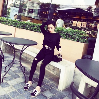Quần jean rách gối ASOS