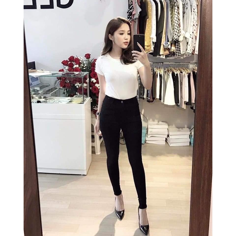 QUẦN JEAN bò giấy bigsize cỡ to quần tregging cạp khóa chất xơ gỗ co giãn mặc thoải mái Banamo Fashion