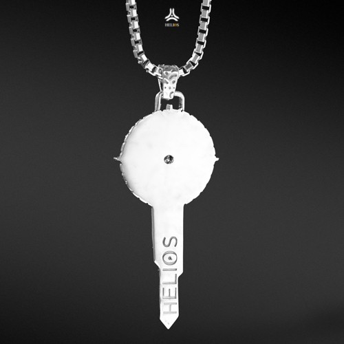 Mặt dây chuyền bạc nam, nữ HeliSilver COMPASS KEY S925 DCBN0137