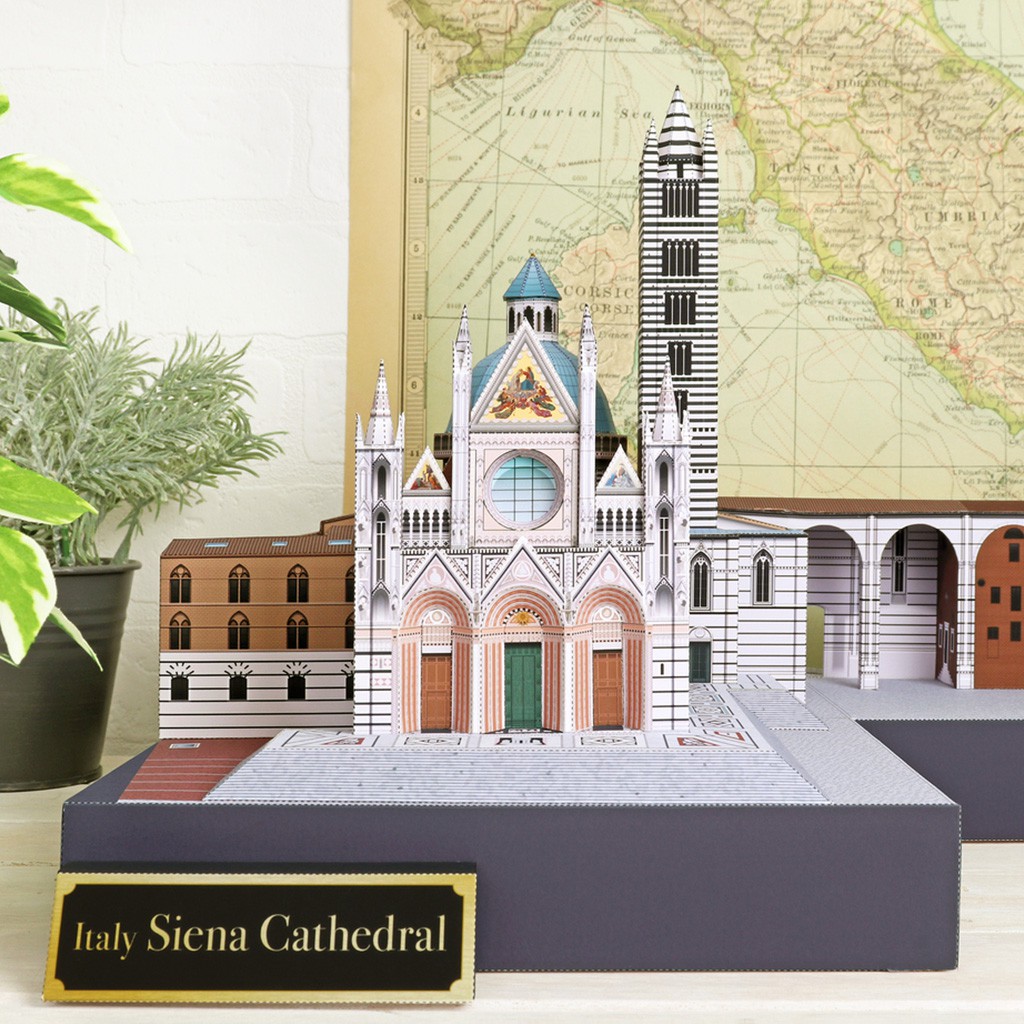 Mô hình giấy kiến trúc Nhà thờ chính Siena Cathedral - Italy