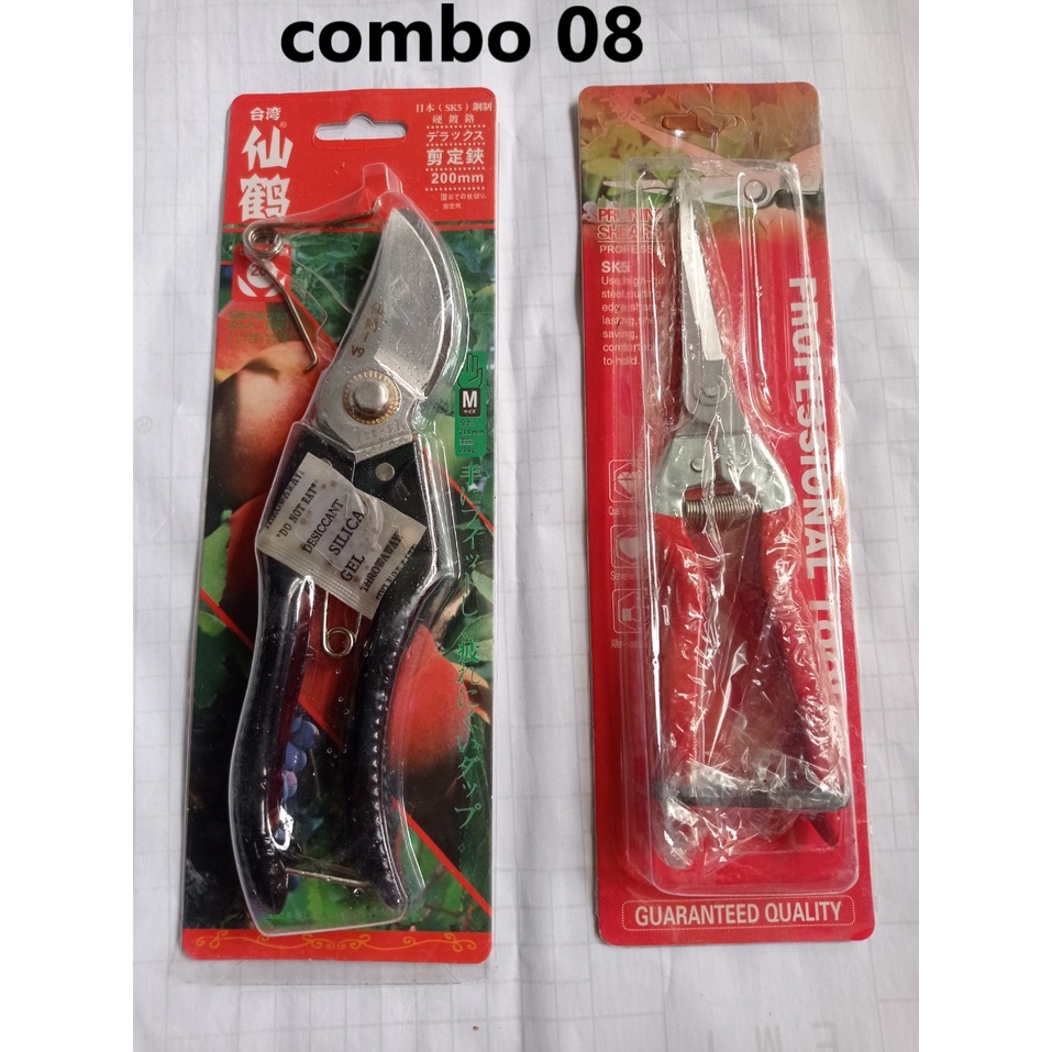Combo kéo cắt cành tỉa cành,bonsai cây cảnh cưa kéo