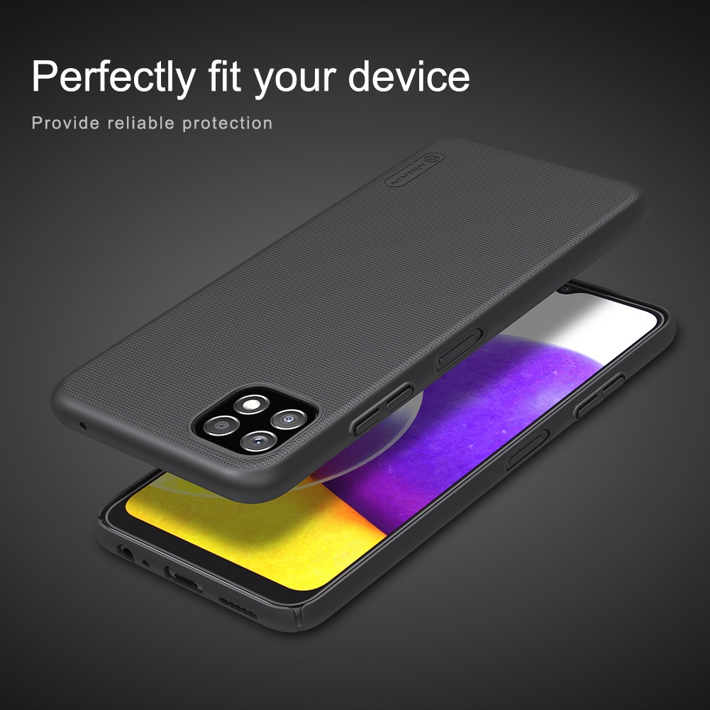 Ốp điện thoại Nillkin dòng Super Frosted Shield PC cứng siêu nhám chống sốc sang trọng cho Samsung Galaxy A22 5G / F42 5G
