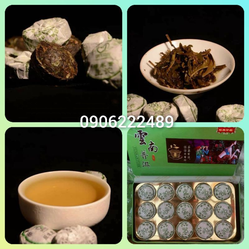 Loại 12 viên Trà Phổ Nhĩ Vân Nam ( ấm dạ dày ,hỗ trợ tiêu hóa )
