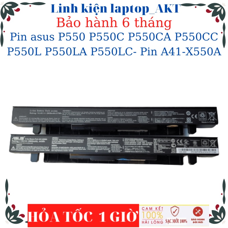 Pin laptop asus P550 P550C P550CA P550CC P550L P550LA P550LC- Pin A41-X550A