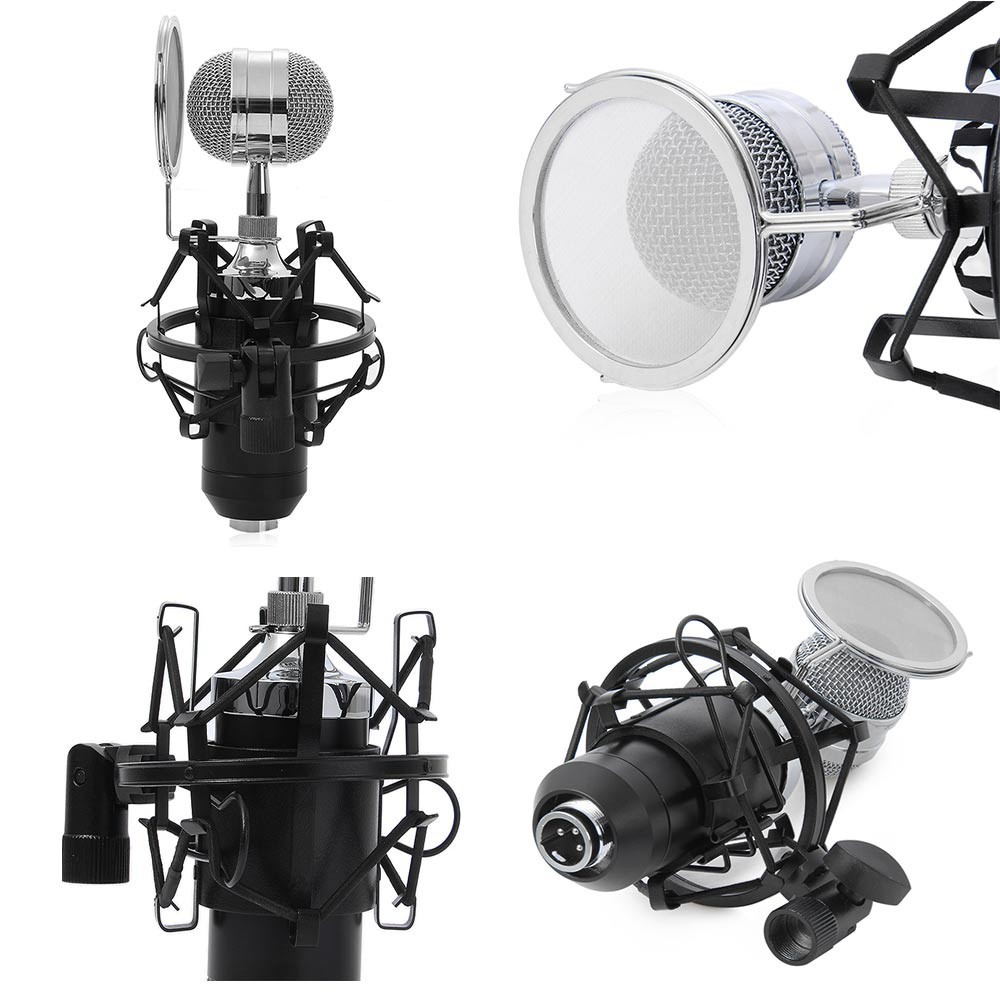 Mic thu âm BM-8000 hát Karaoke chuyên nghiệp trên Máy tính, Điện thoại