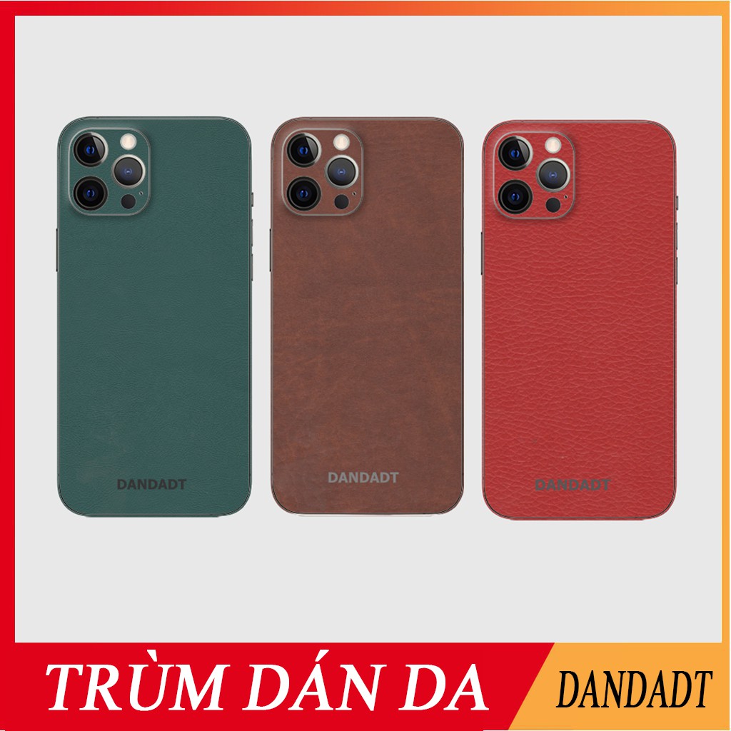 [DÁN DA] MIẾNG DÁN DA IPHONE 12/ 12 PRO/ 12 PRO MAX/ 12 MINI - Miễn phí khắc tên, chữ ký, sđt...