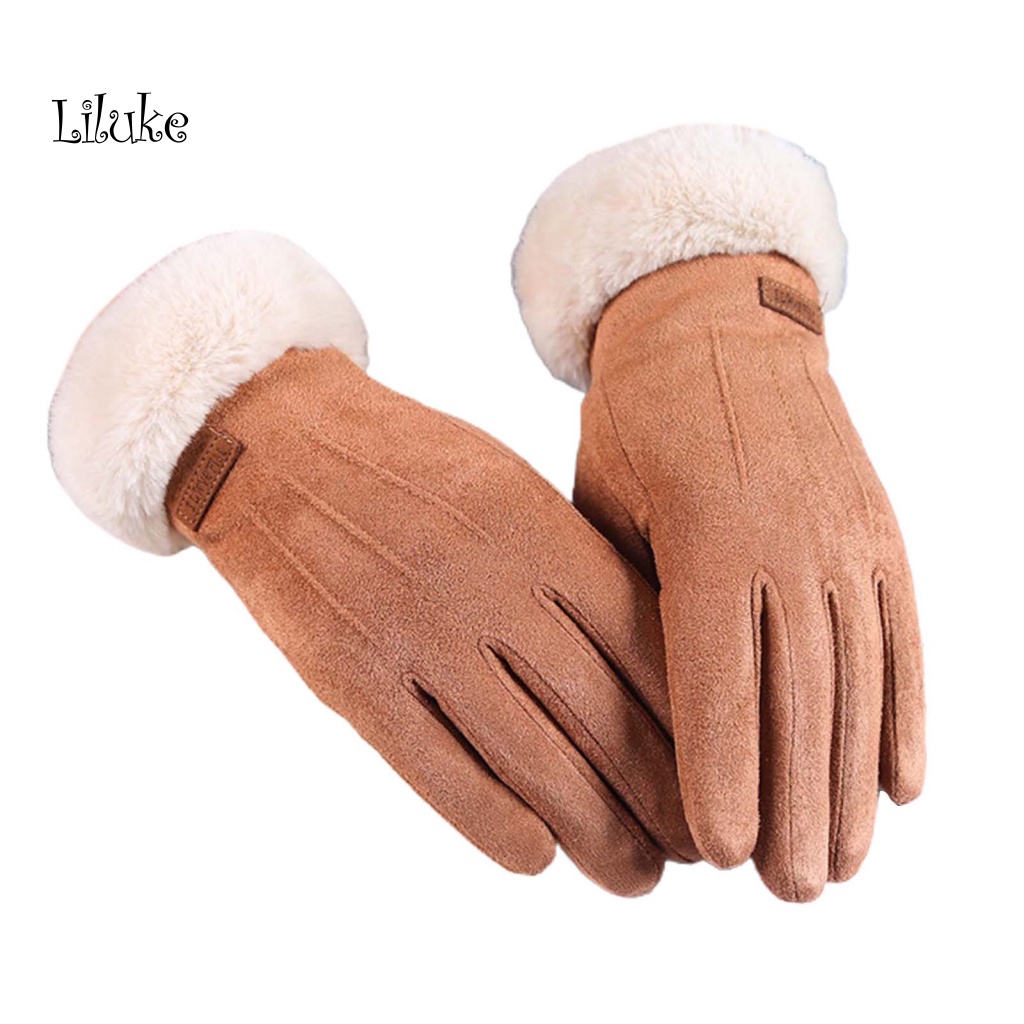 Găng Tay Lái Xe Chống Mài Mòn Màu Sắc Thời Trang Có Thể Dùng Màn Hình Cảm Ứng