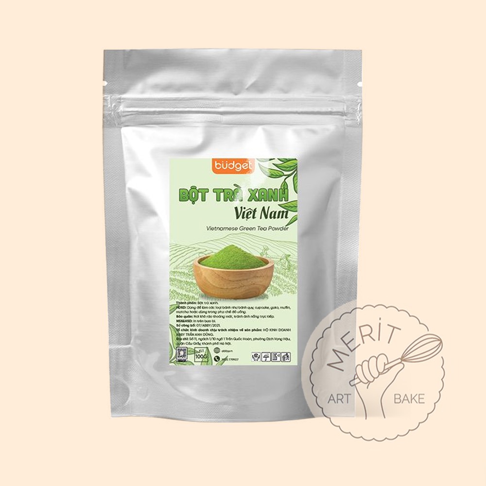 Bột trà xanh matcha Việt Nam 100g