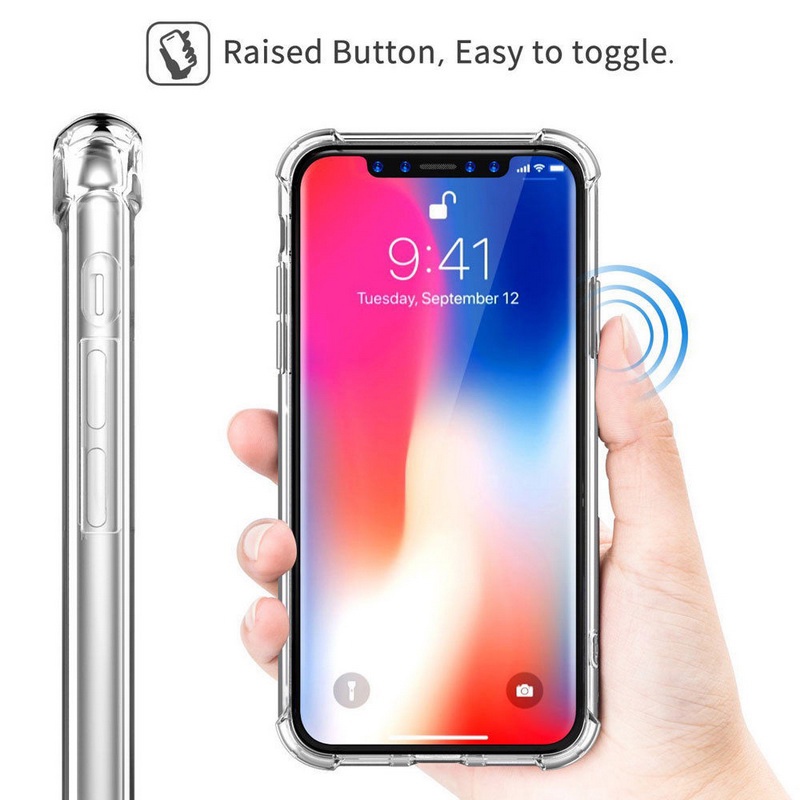 Ultra Ốp Điện Thoại TPU Trong Suốt Có Túi Khí Chống Sốc Cho iPhone 14 13 12 11 Pro MAX Mini X XR XS MAX 8 7 6 6s Plus + SE 2020