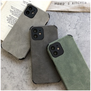 Ốp Điện Thoại Da Silicon Sang Trọng Cho iPhone 11 12 Pro Max Mini XR XS Max X 8 7 Plus 13 Pro Max