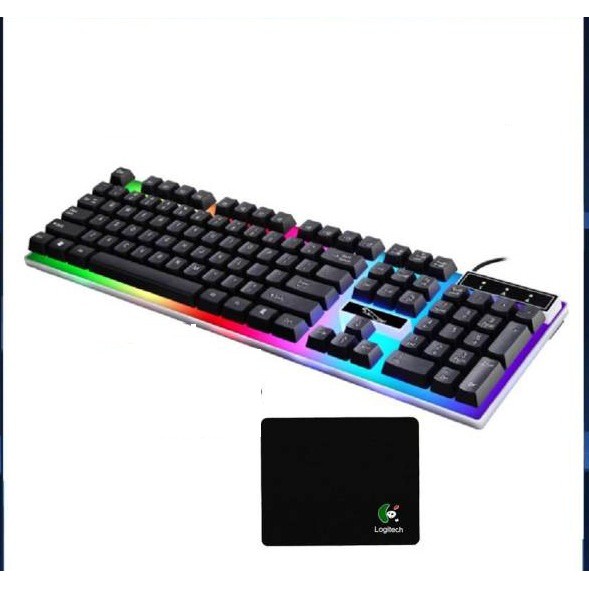 Bàn phím G21 đen LED giả cơ game chuyên dụng + LÓT