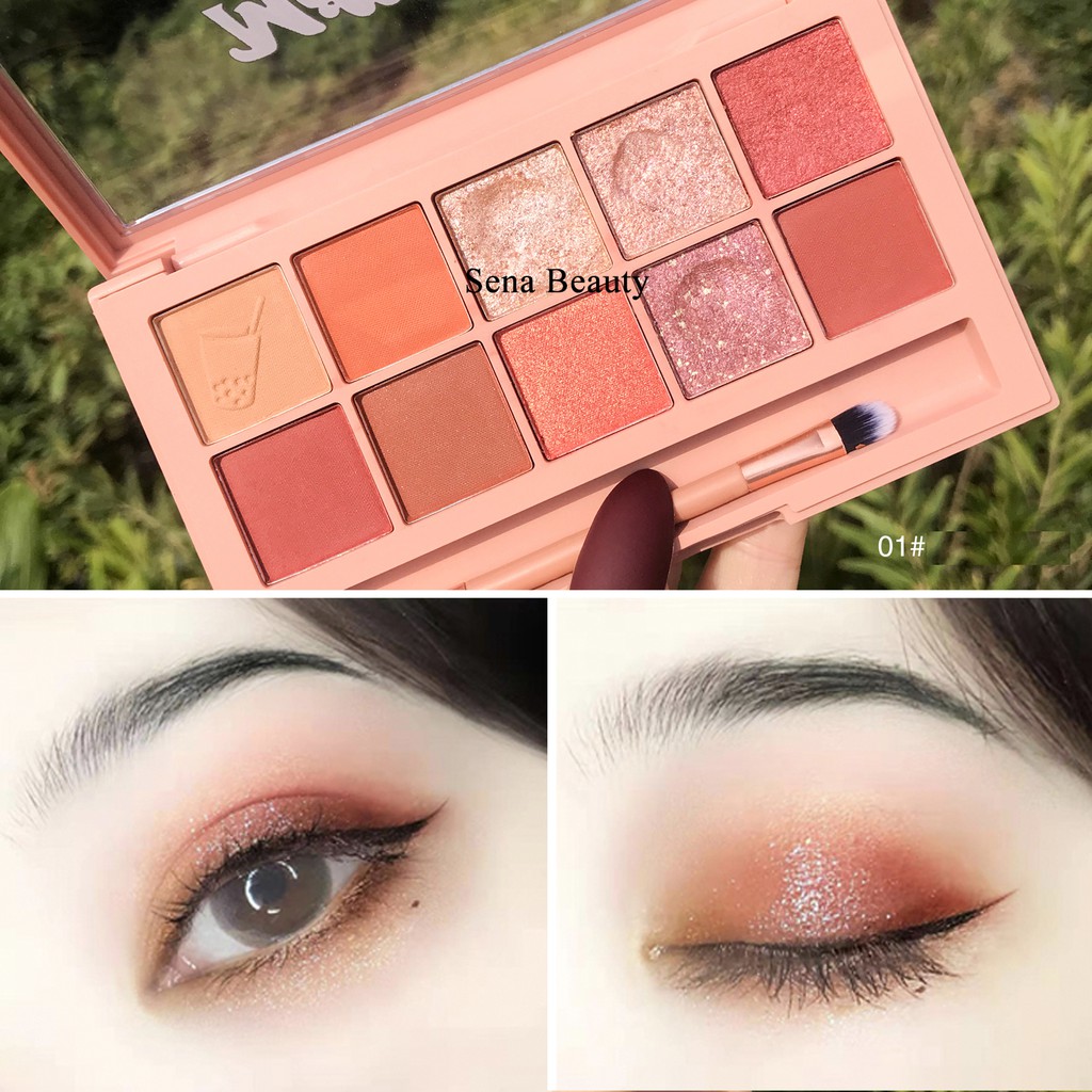 Bảng Phấn Mắt 10 Ô Kèm Cọ Marc Buse Best On My Shadow Bản Dupe Của Clio Pro Eye Palette | BigBuy360 - bigbuy360.vn