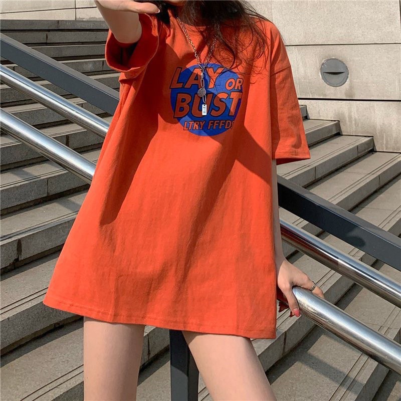 Áo thun phông nam nữ PINK tay lỡ form rộng LAY BUST Unisex