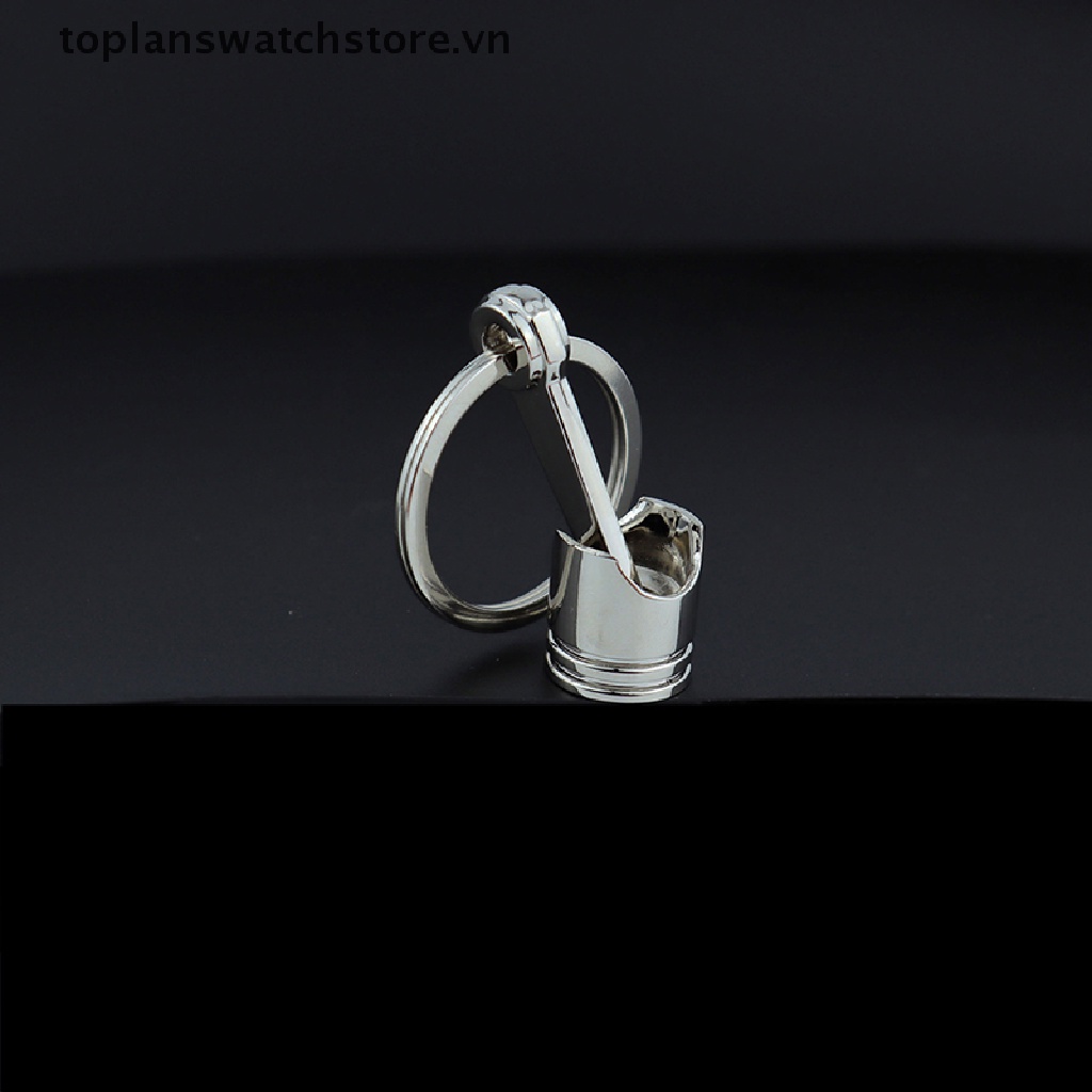 Toplanswatchstore Móc Khóa Pít Tông Màu Bạc Đánh Bóng Mô Hình Xe Hơi