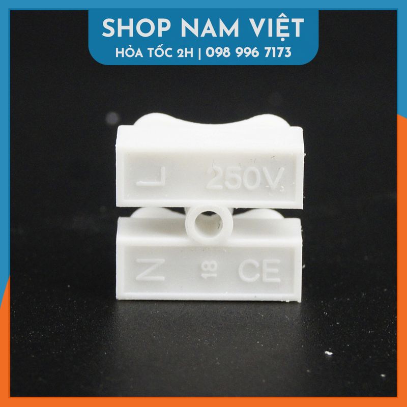Domino Nối Dây Điện Nhanh, Cút Nối Dây 2 Đầu Cách Điện CH-2