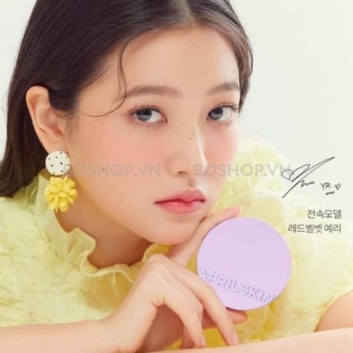 Phấn Nước Cushion Aprilskin Ultra Slim SPF50+ PA+++ Màu Tím 15g