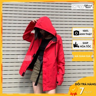 Áo Khoác Dù Jacket Wet | Vải Dù Cao Cấp 2 Lớp Mảnh Trượt Nước Nhẹ | Áo Khoác Dù Nữ Có Nón