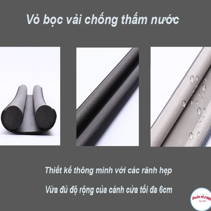 Thanh Nẹp Xốp Chặn Khe Cửa Ngăn Côn Trùng, Bụi Bẩn 00813