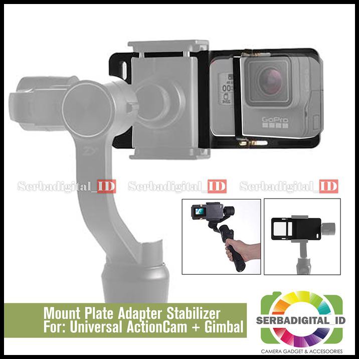 Tấm Chuyển Đổi Gắn Tay Cầm Chống Rung Cho Điện Thoại Thông Minh / Camera Hành Động