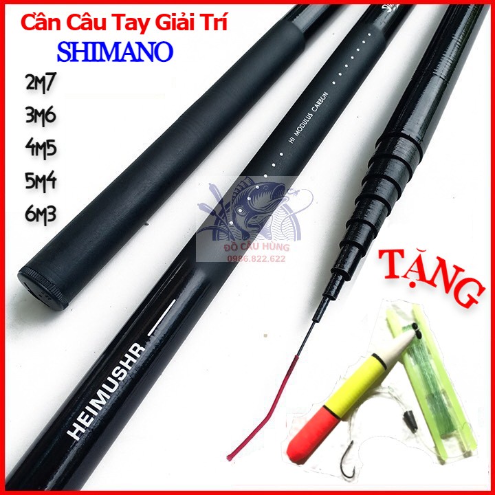 [KÈM QUÀ TẶNG] CẦN CÂU TAY SHIMANO 3H~4H. CẦN CÂU TAY CÂU CÁ RÔ RIẾC. CẦN CÂU TAY GIÁ RẺ