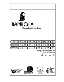 Bộc cộc vải bambo của Bambola