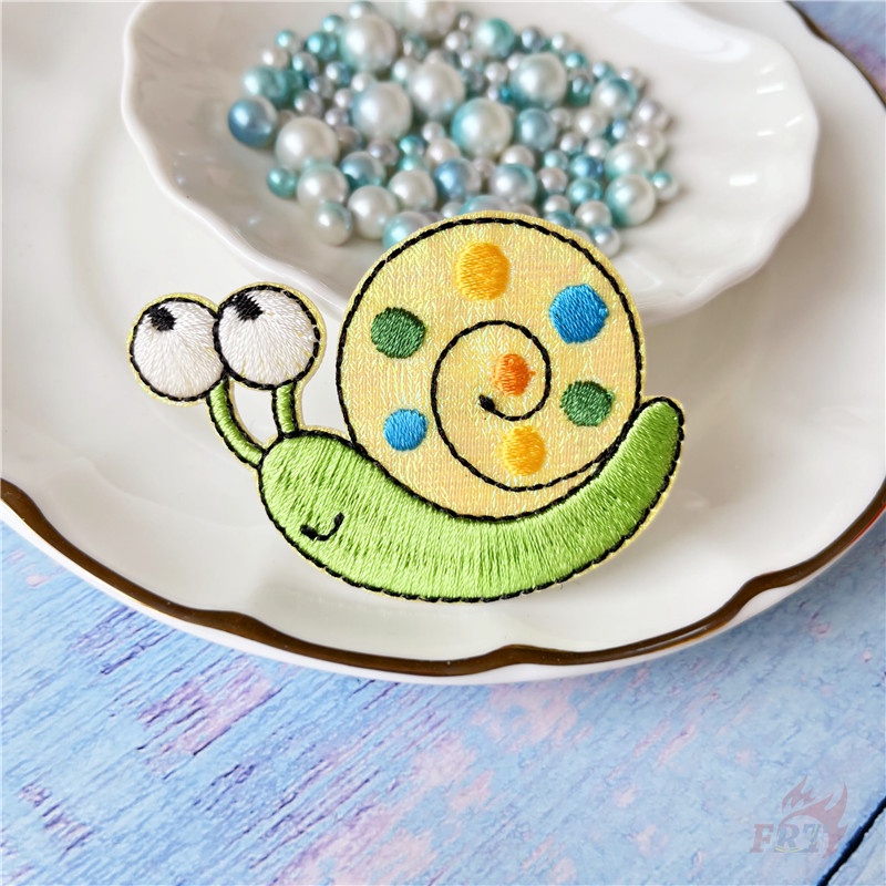 ♥ Sticker Ủi Thêu Hình Côn Trùng Hoạt Hình ♥ 1 Sticker Ủi Thêu Hình Khu Vườn