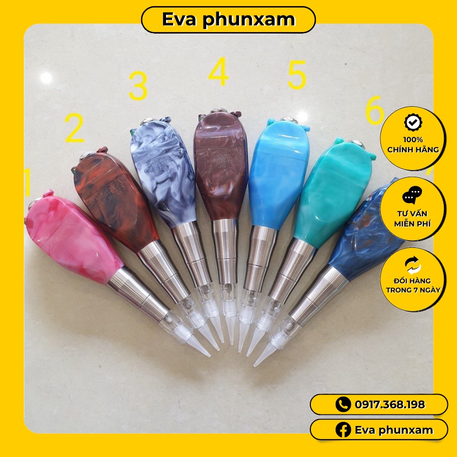 Máy Phun Xăm Thần Thánh Vân Đá Chỉnh Số