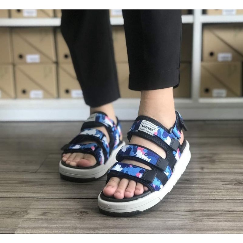 Dép Sandal Vento SD1001 màu Đen trắng