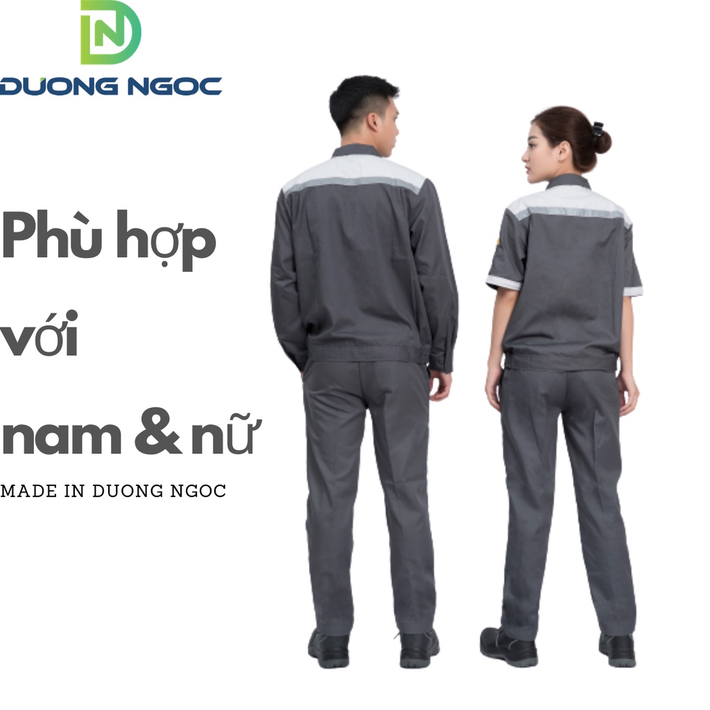 [Vi Deo Quay Thật]Quần Áo Bảo Hộ Lao Động Vải PangRim Hàn Quốc+Đồng Phục Dành Cho Kỹ Sư, Kỹ Thuật-PR04