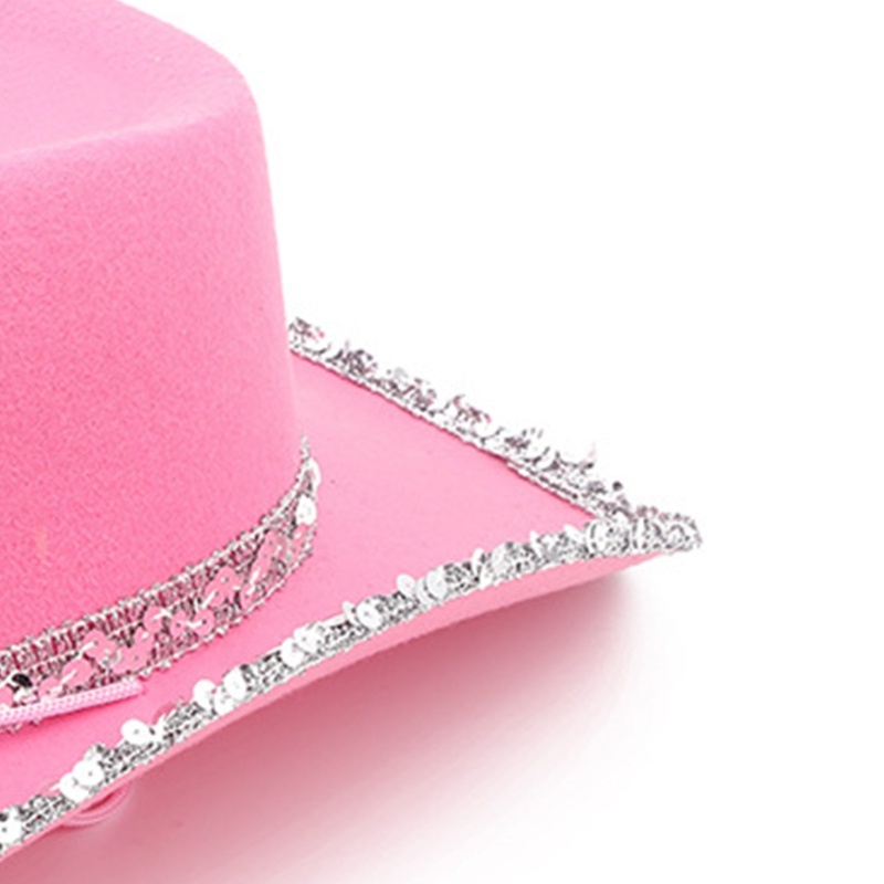 Nón Vải Nỉ Màu Sắc Hồng Phong Cách Vintage Phương Tây Cho Nam Nữ