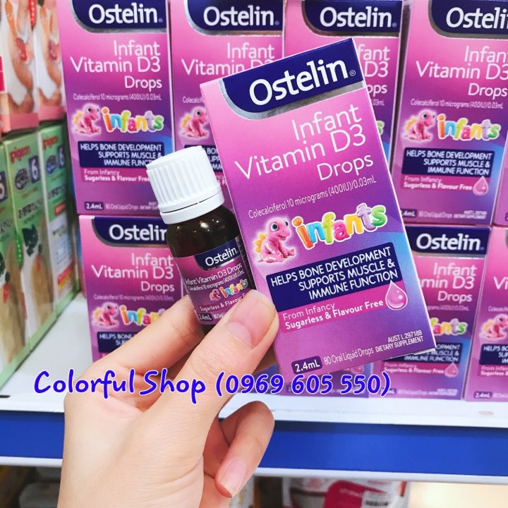 Vitamin D Ostelin (từ sơ sinh)